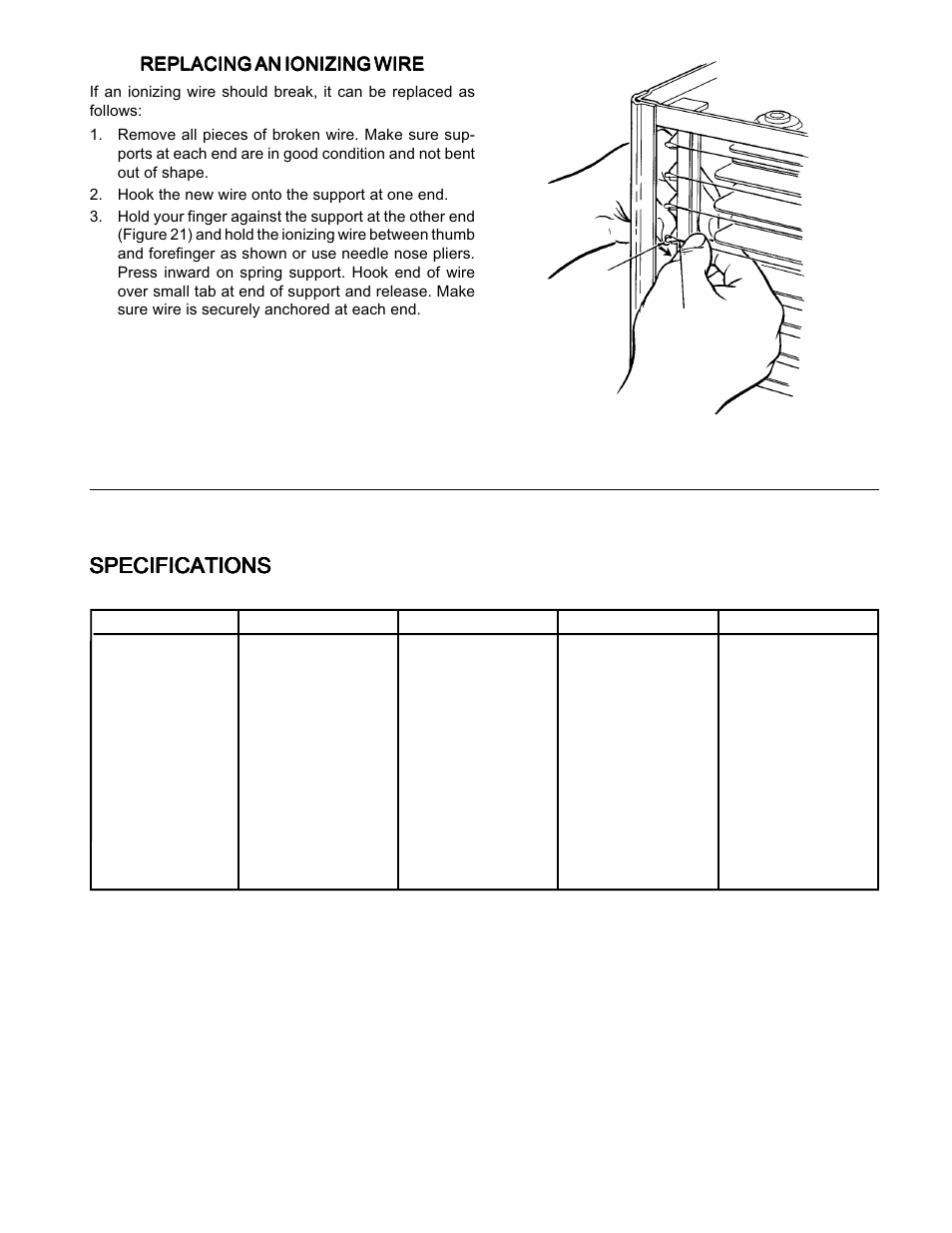 Specifications | White Rodgers SST1400 User Manual | Page 9 / 16