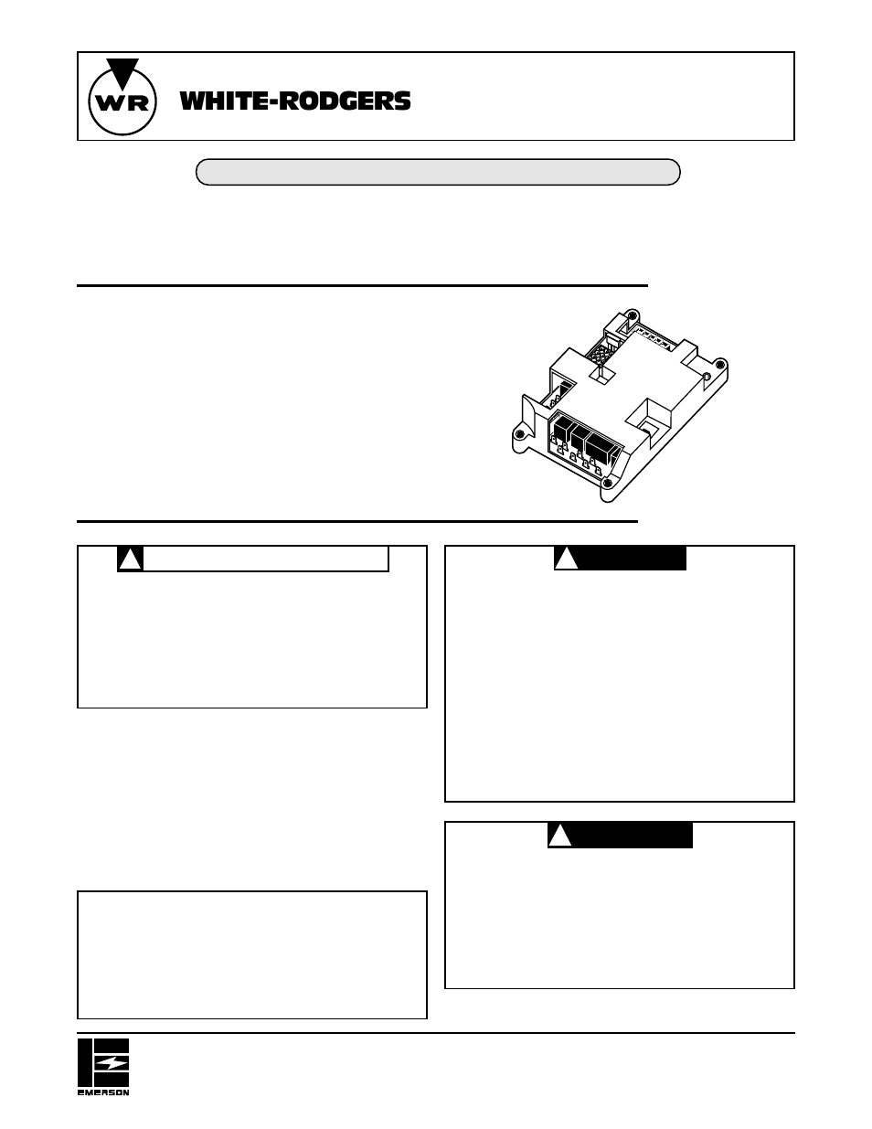 White Rodgers 50A55-143 User Manual | 8 pages