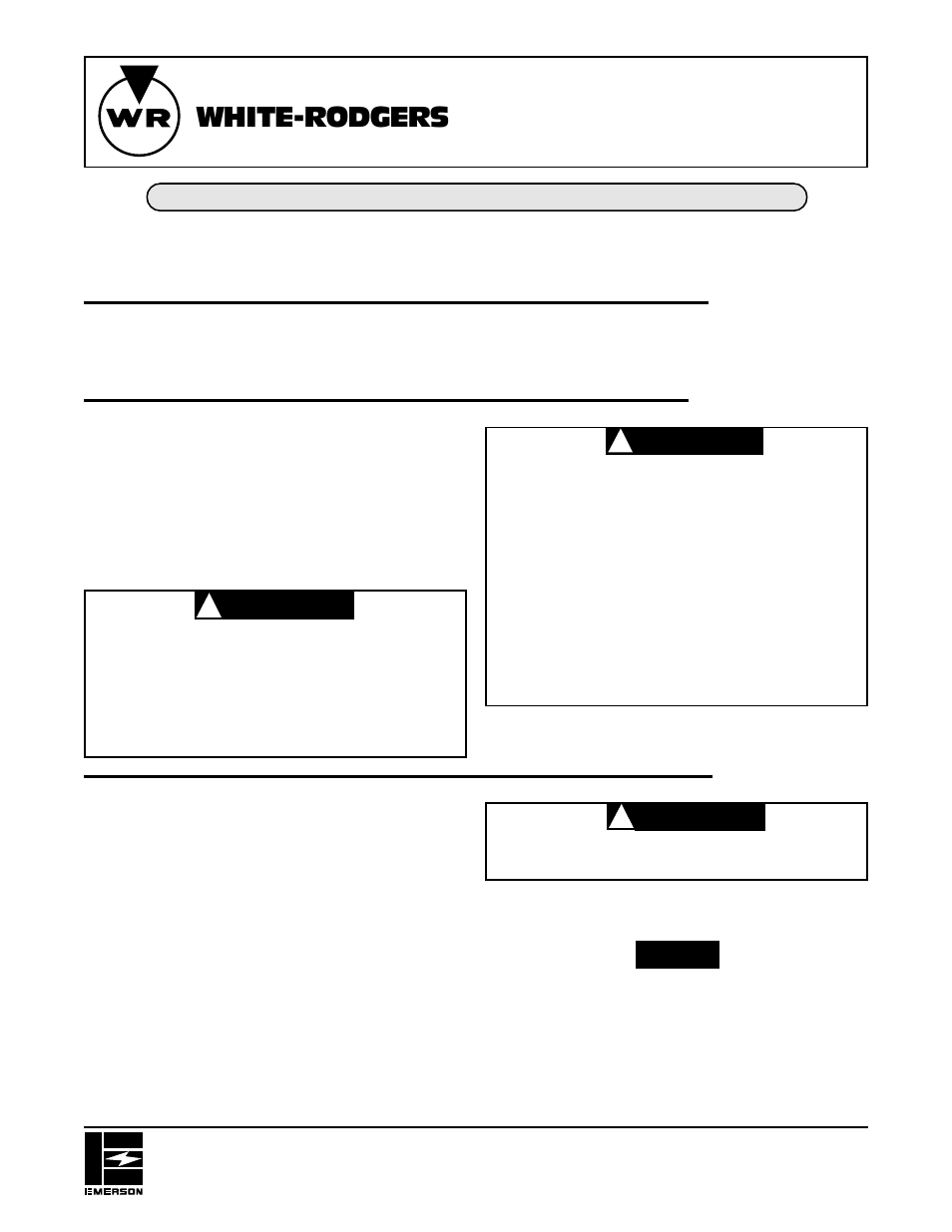 White-rodgers serie 956, Warning, Instalacion | Descripcion, Detector de llamas instrucciones de instalacion, Caution | White Rodgers 956 User Manual | Page 3 / 3