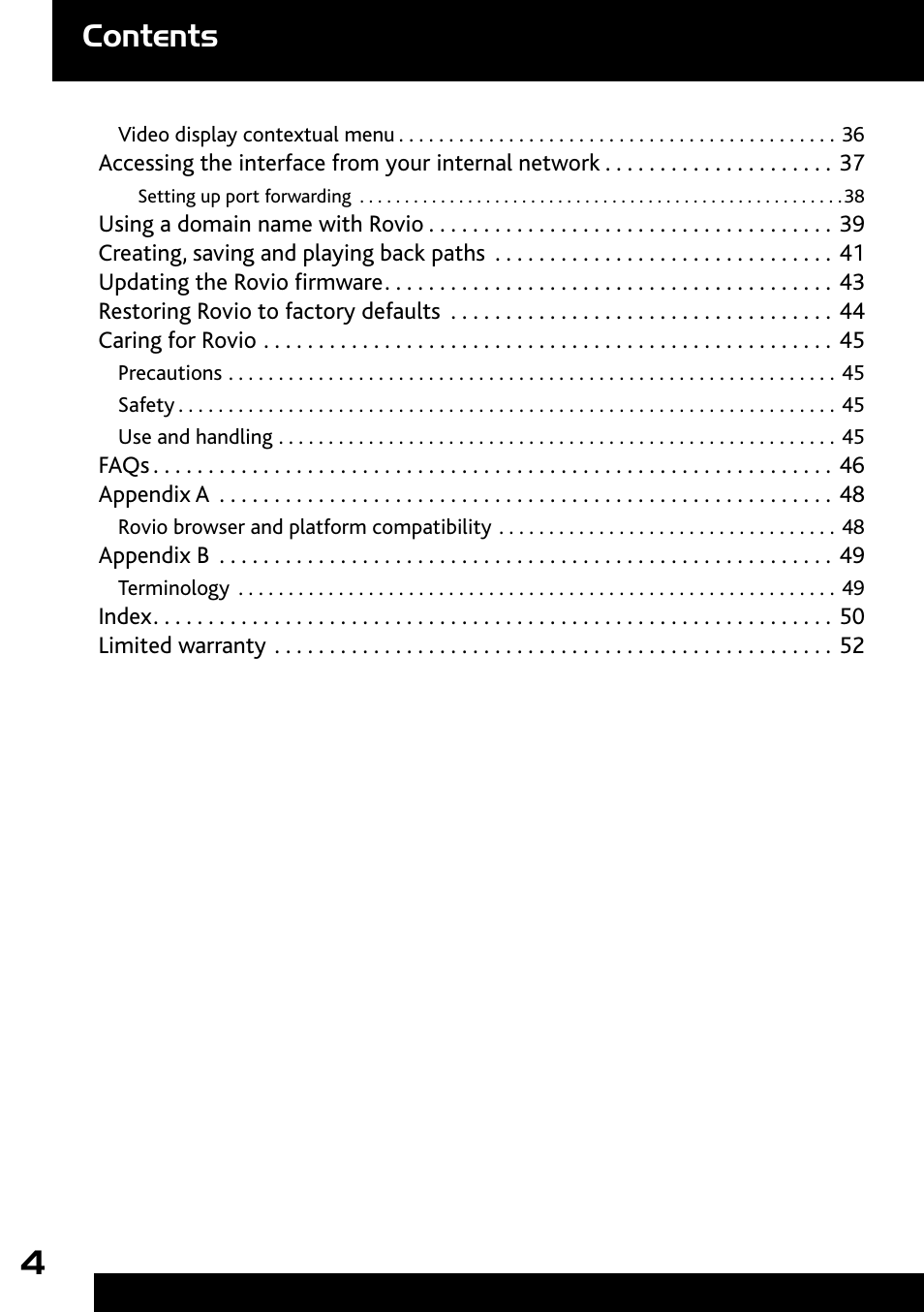 Wow Wee Rovio 8033 User Manual | Page 4 / 54