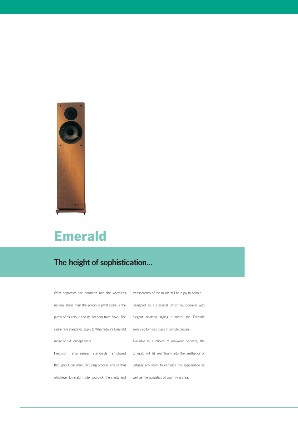 Wharfedale Emerald EM-99 User Manual | 6 pages