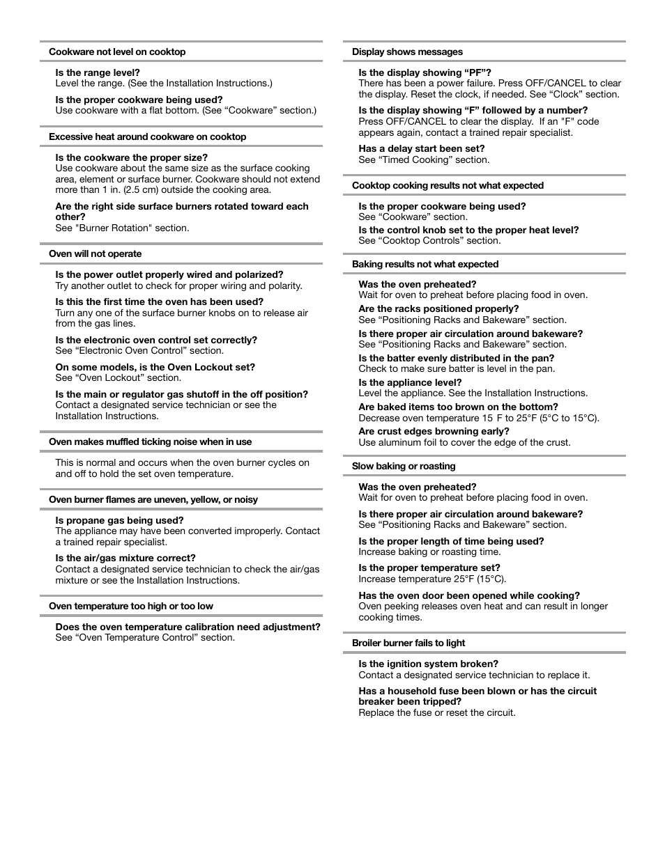 Whirlpool YSF315PEK User Manual | Page 16 / 52