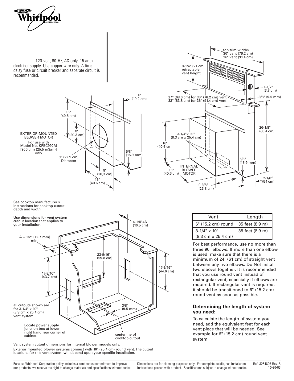 Whirlpool GZ7936XG User Manual | 1 page