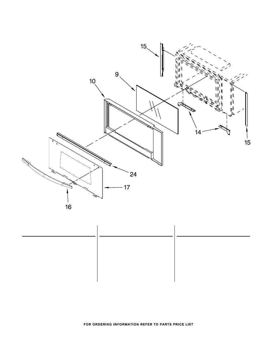 Microwave door parts | Whirlpool GMC305PRQ00 User Manual | Page 10 / 12
