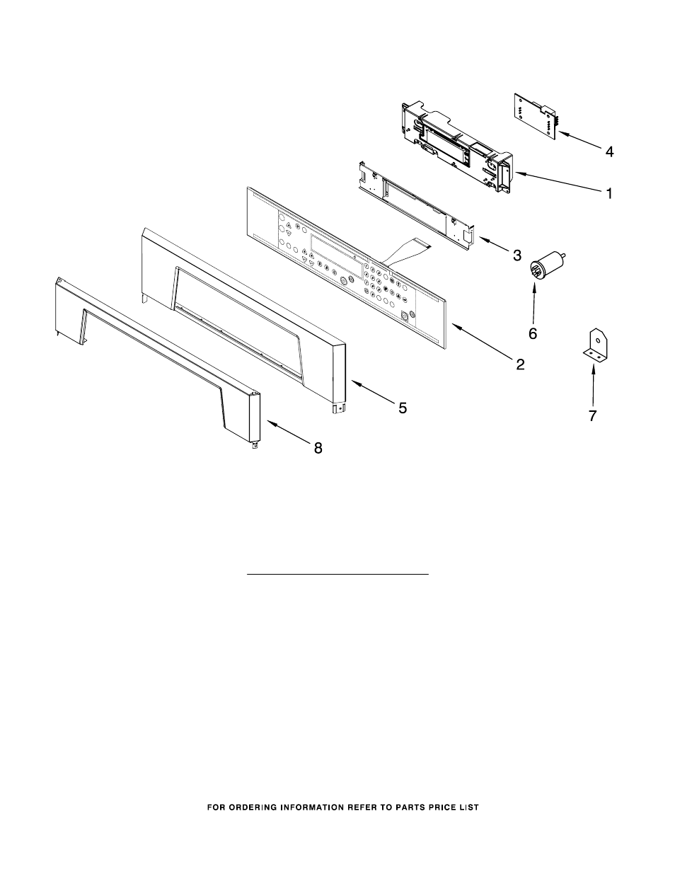 Control panel parts | Whirlpool GMC305PRQ00 User Manual | Page 3 / 12