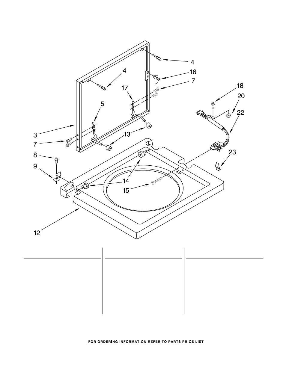 Washer top and lid, Washer top and lid parts | Whirlpool LTE5243DT2 User Manual | Page 8 / 18