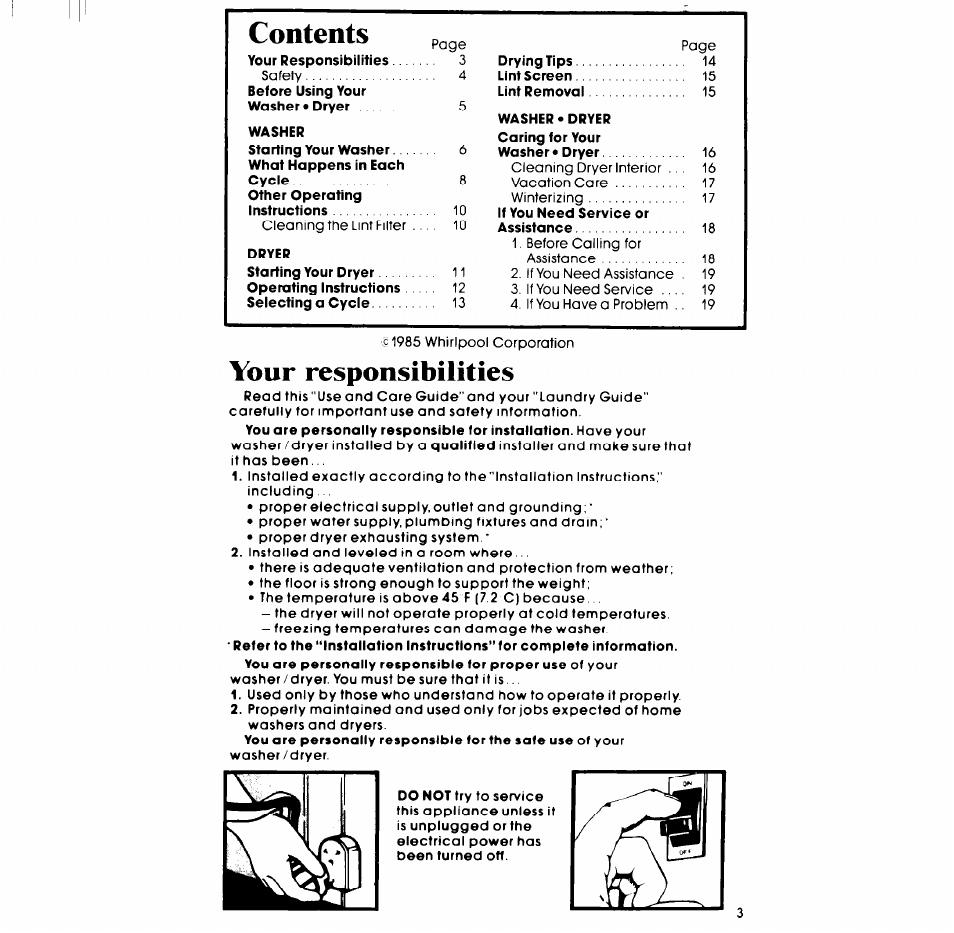 Whirlpool LT5009XM User Manual | Page 3 / 20