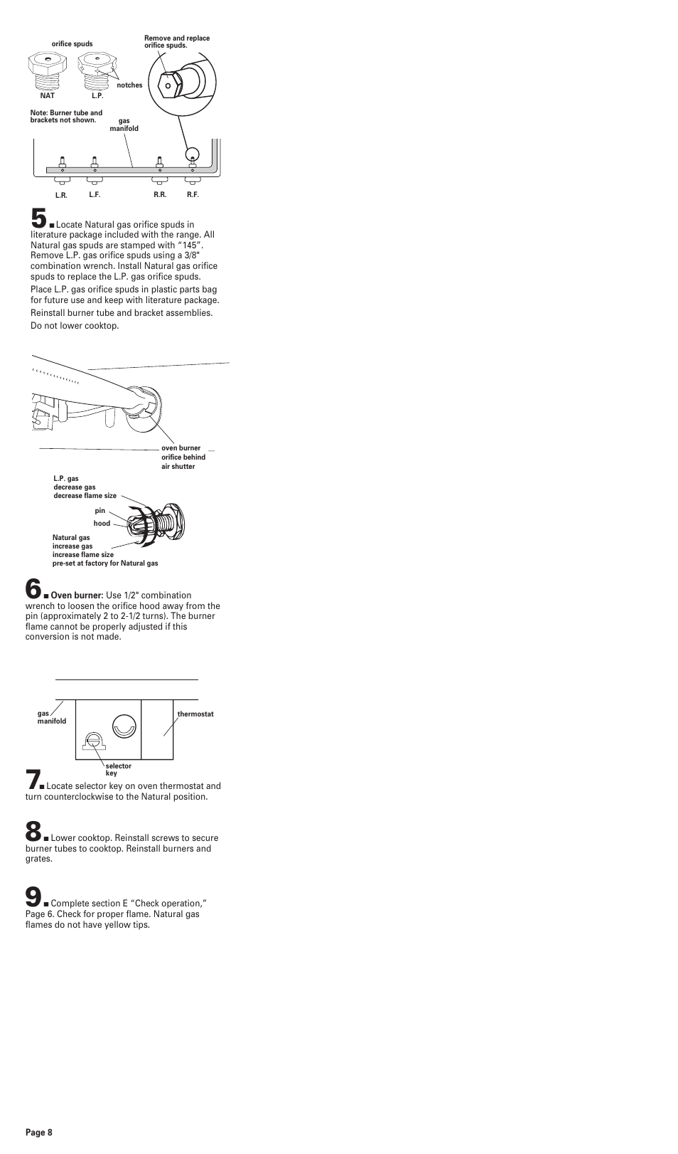 Whirlpool FGP300JN0 User Manual | Page 8 / 9