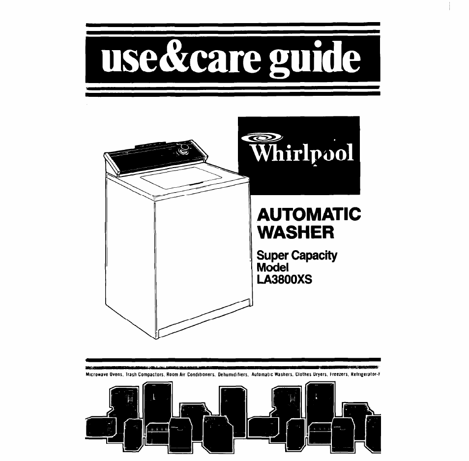 Whirlpool LA3800XS User Manual | 12 pages