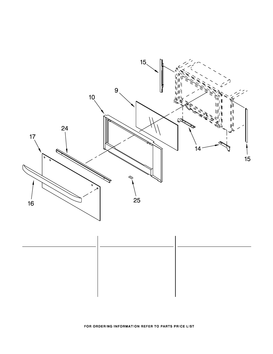 Microwave door, Microwave door parts | Whirlpool GMC275PDQ6 User Manual | Page 9 / 12