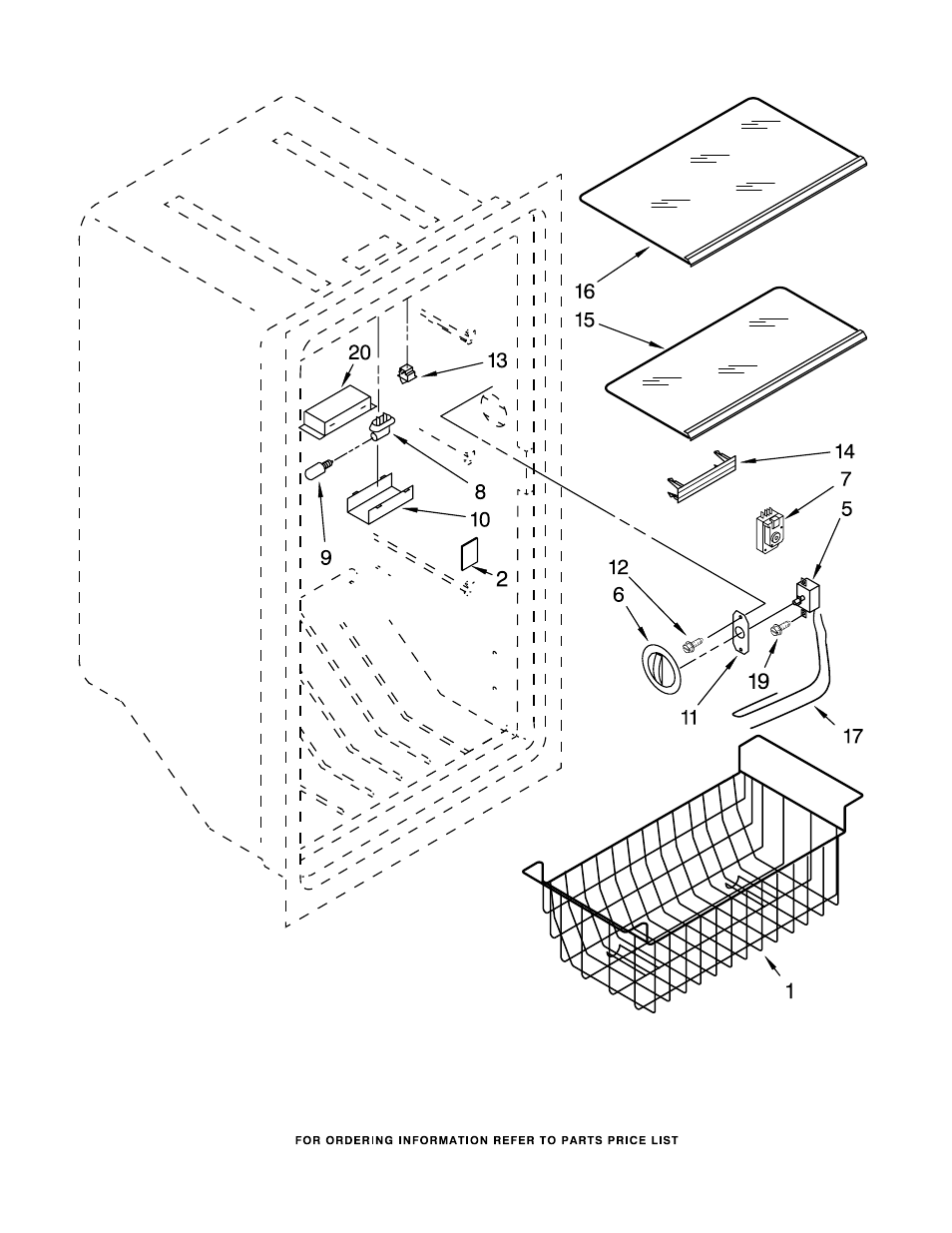 Liner, Liner parts | Whirlpool EV181NZRQ00 User Manual | Page 3 / 9