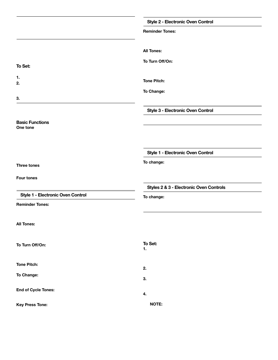 Off/cancel, Clock, Tones | Fahrenheit and celsius, Timer | Whirlpool 9761079 User Manual | Page 12 / 28