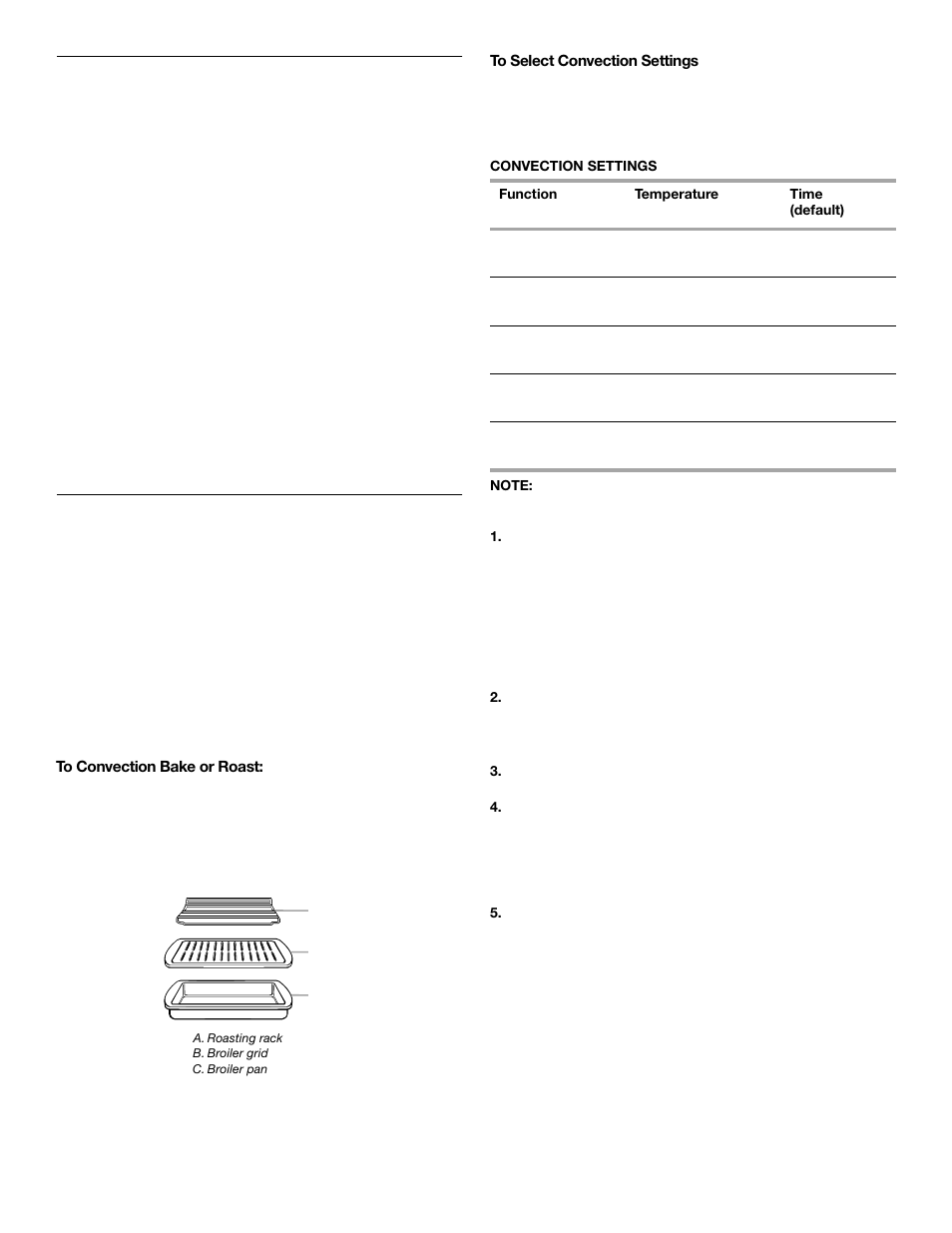 Convection cooking, Convection baking and roasting | Whirlpool 9761079 User Manual | Page 17 / 28