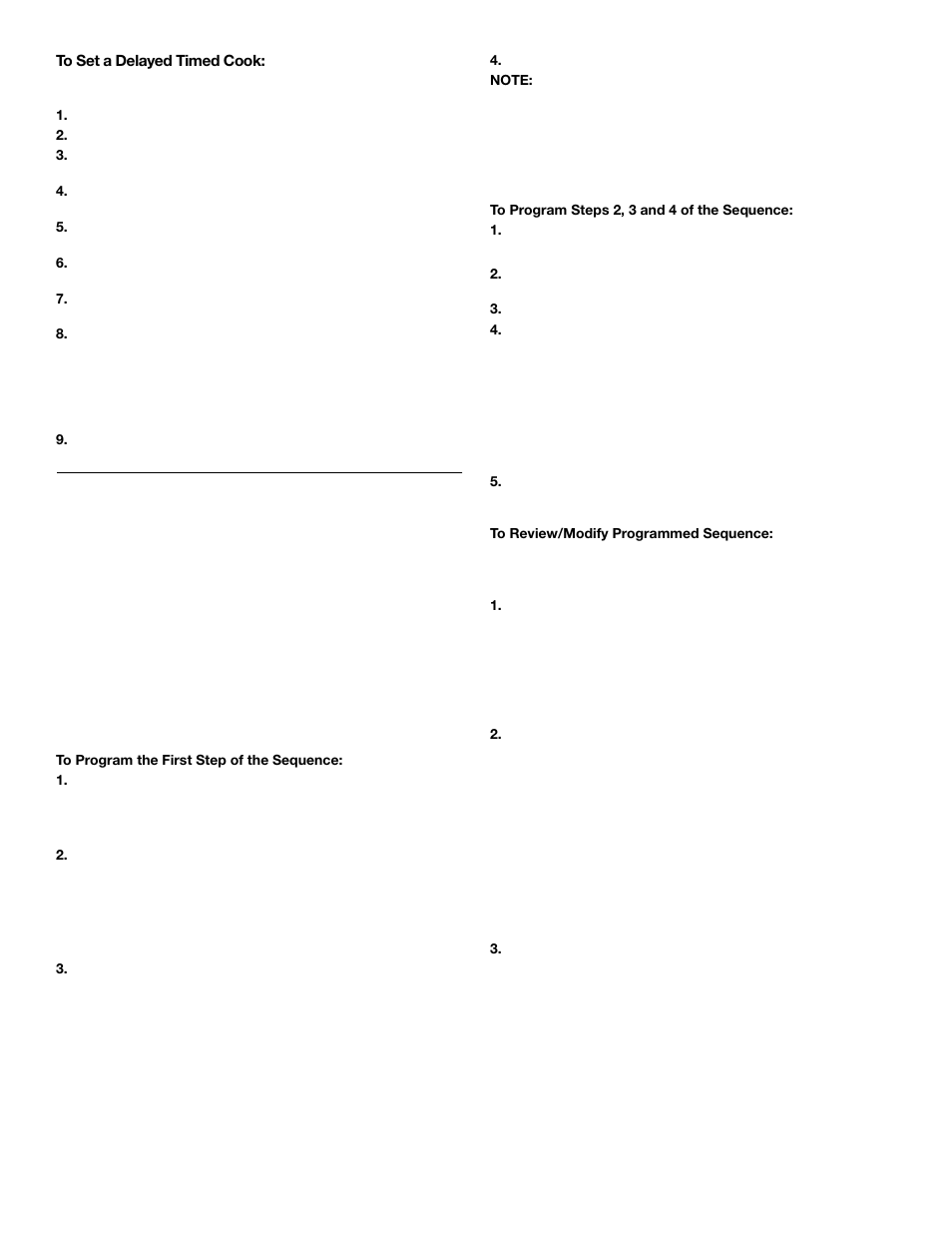 Sequence programming | Whirlpool 9761079 User Manual | Page 20 / 28