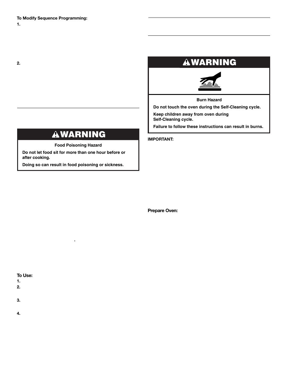 Range care, Warning, Warming drawer | Self-cleaning cycle | Whirlpool 9761079 User Manual | Page 21 / 28
