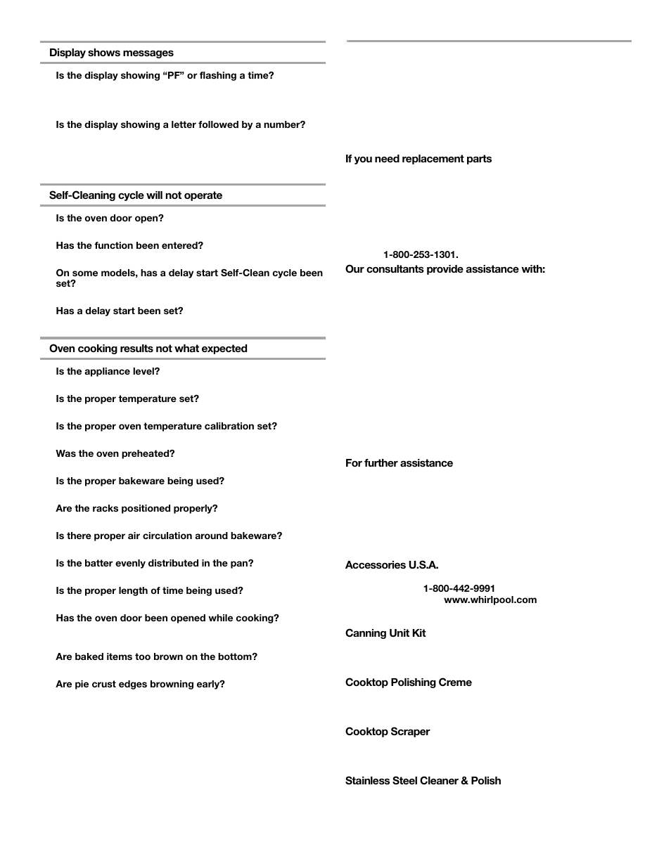 Assistance or service | Whirlpool 9761079 User Manual | Page 27 / 28