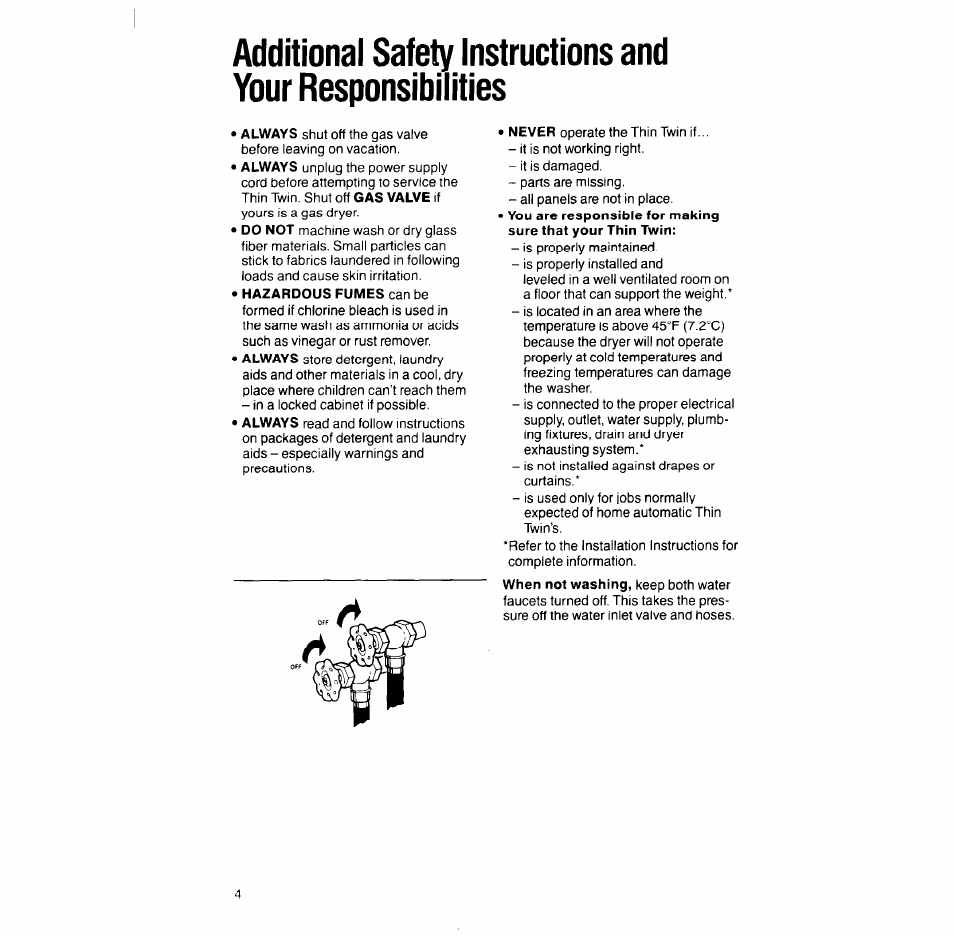Whirlpool LT51OOXS User Manual | Page 4 / 20