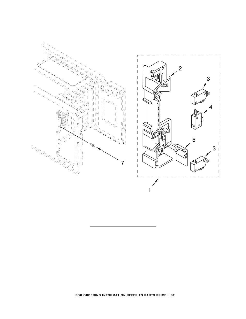 Latch board, Latch board parts | Whirlpool GM8155XJB0 User Manual | Page 6 / 8
