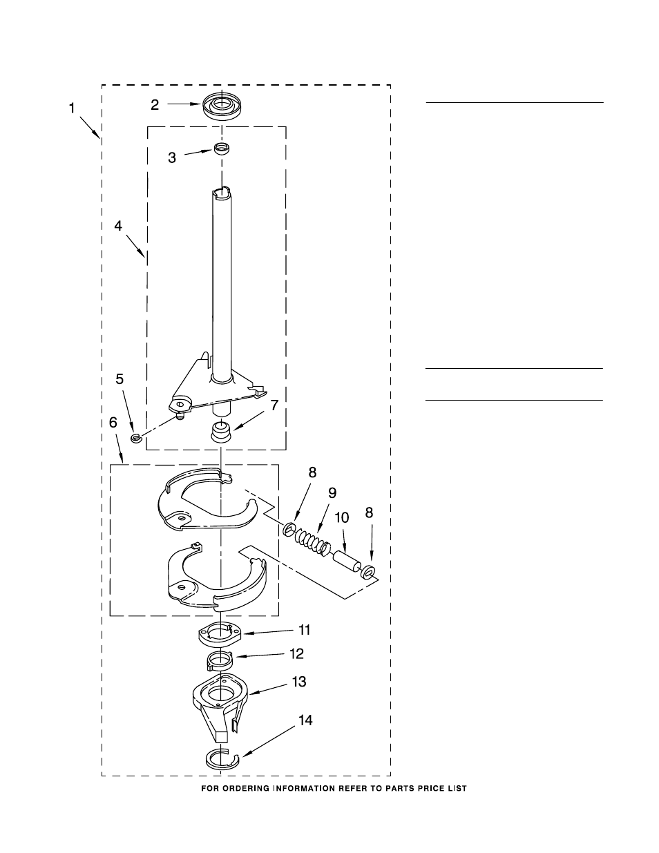 Brake and drive tube, Brake and drive tube parts | Whirlpool LTE5243DQ5 User Manual | Page 16 / 19