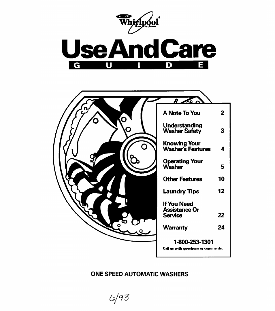 Whirlpool LLR5144BQ0 User Manual | 24 pages