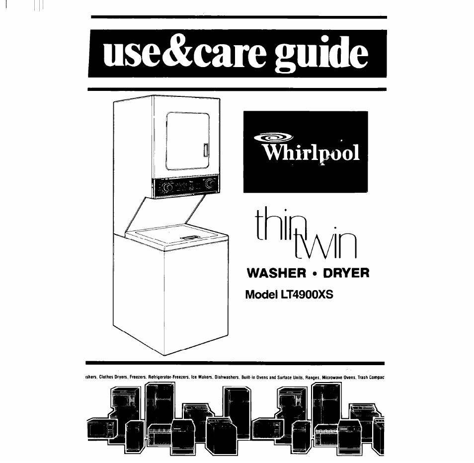 Whirlpool LT4900XS User Manual | 24 pages