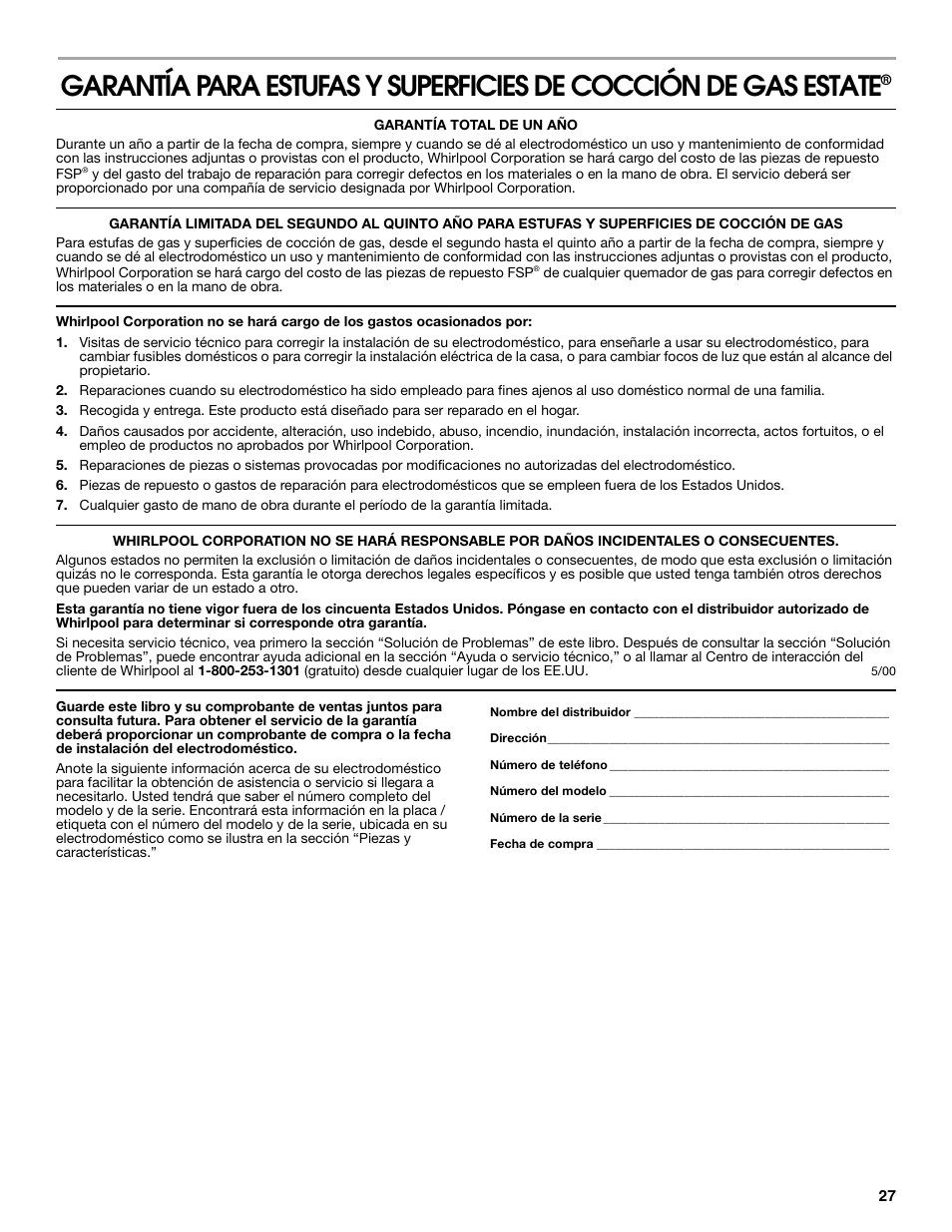Whirlpool 98014840 User Manual | Page 27 / 28