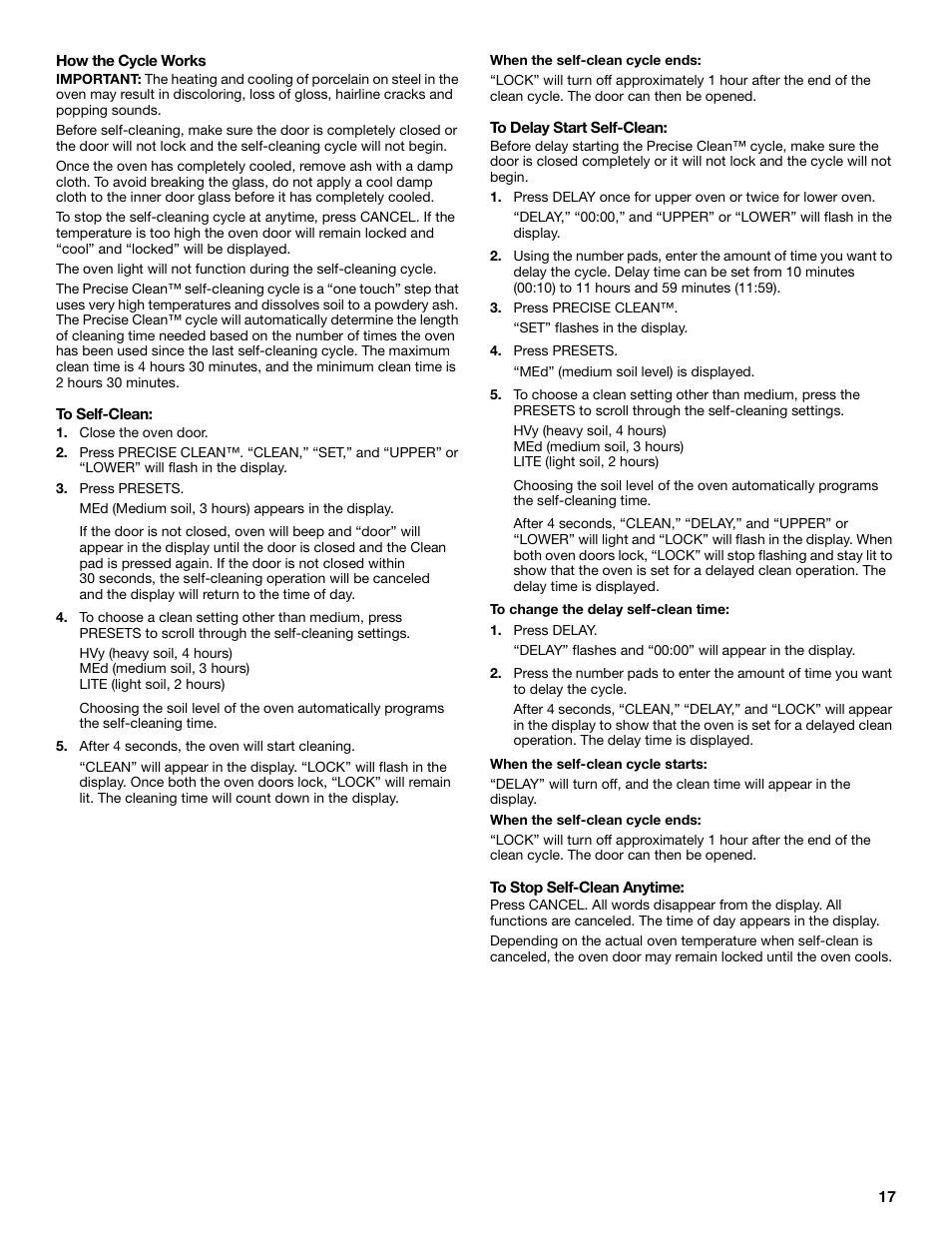 Whirlpool GGE350LWS User Manual | Page 17 / 24