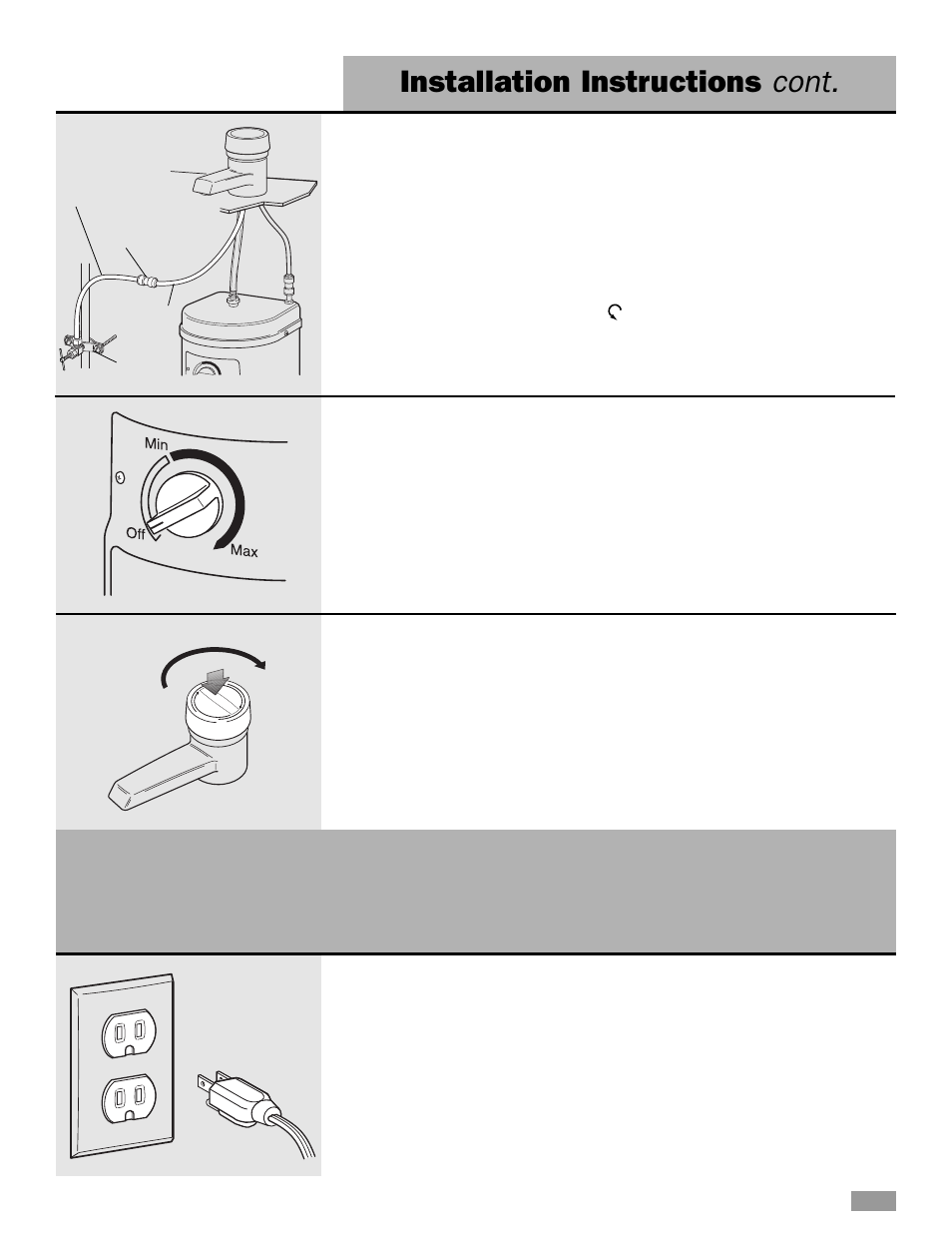 Installation instructions cont | Whirlpool HD1000XSC7 User Manual | Page 9 / 16