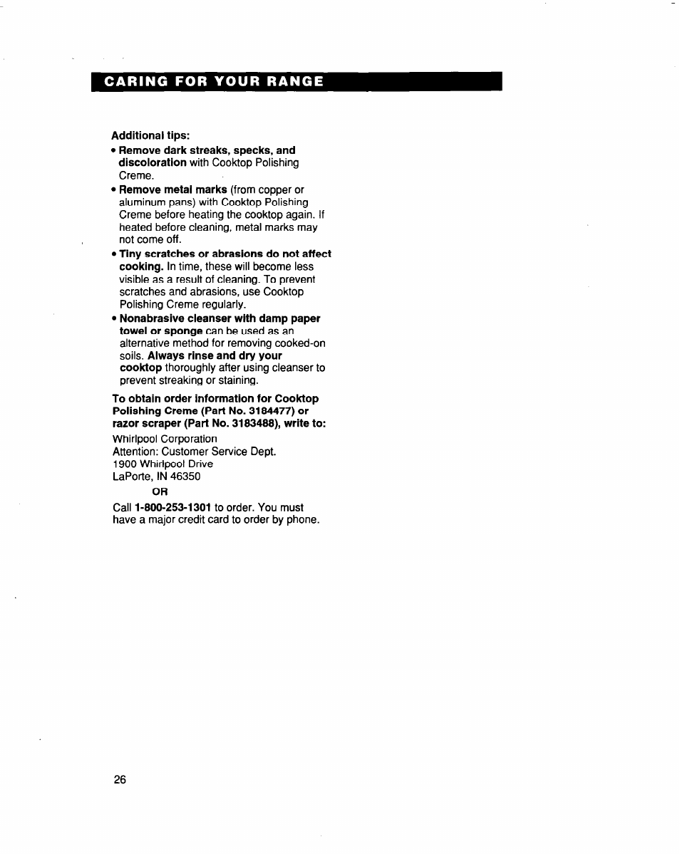 Whirlpool FES364B User Manual | Page 26 / 32