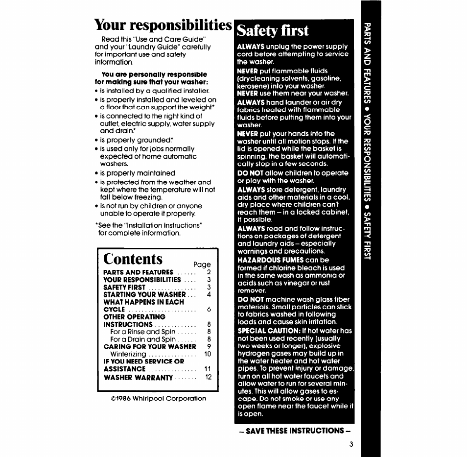 Whirlpool LA4400XS User Manual | Page 3 / 12