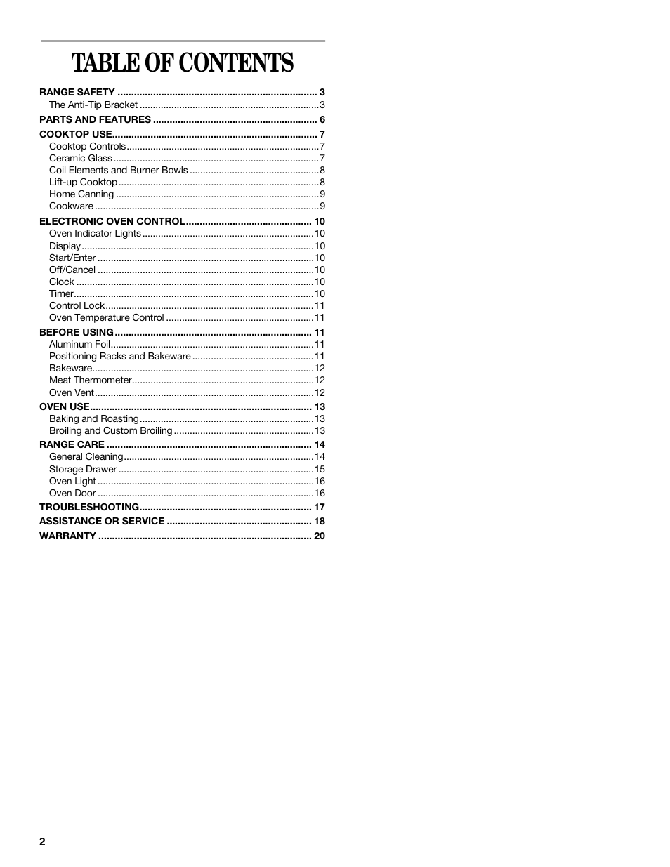 Whirlpool 8522769 User Manual | Page 2 / 19