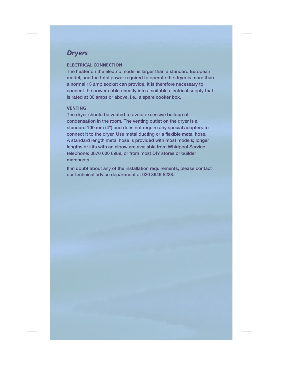 Dryers | Whirlpool AMERICAN HEAVY DUTY LAUNDRY PRODUCTS W10131548B User Manual | Page 4 / 12