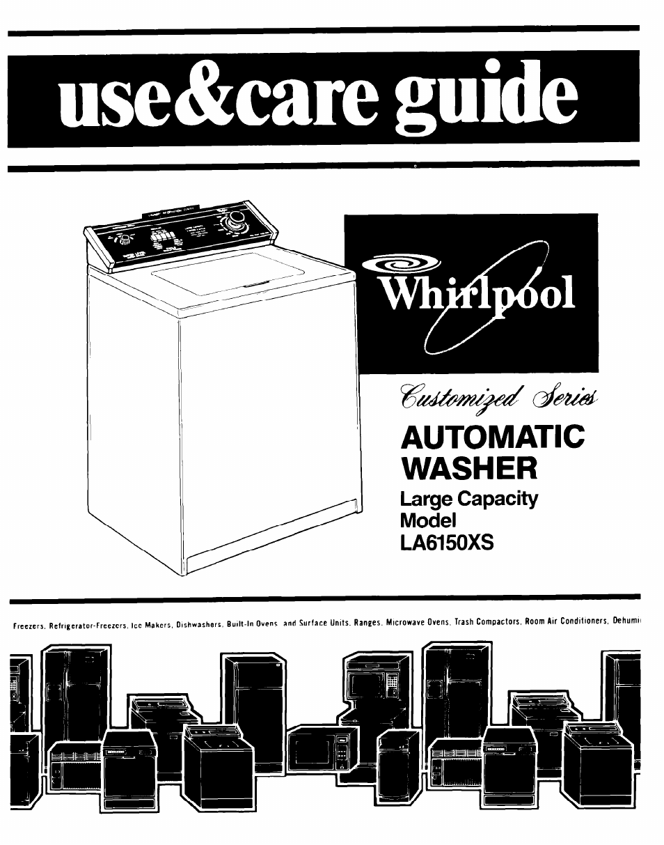 Whirlpool LA6150XS User Manual | 12 pages