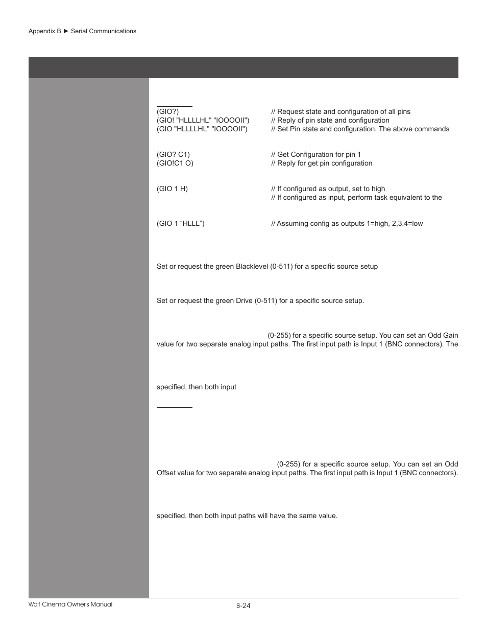 Wolf DCX-1000I User Manual | Page 124 / 152