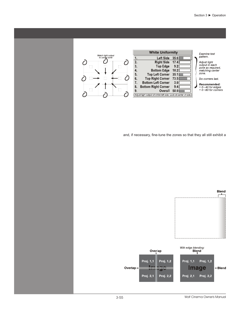 10 edge blending | Wolf DCX-1000I User Manual | Page 79 / 152