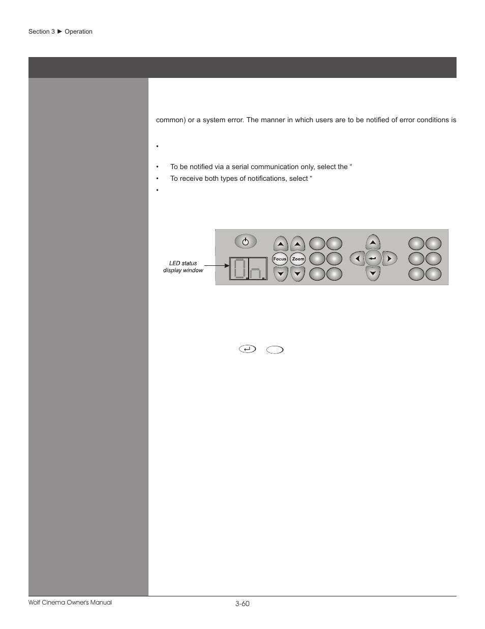 12 error conditions, User errors > input signal errors | Wolf DCX-1000I User Manual | Page 84 / 152