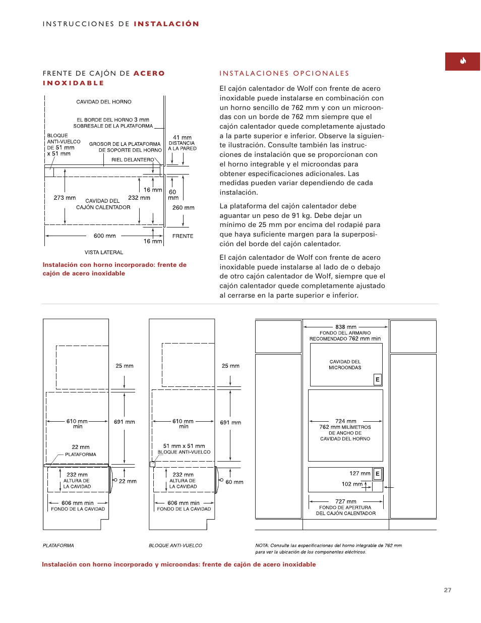Wolf ICBWWD30 User Manual | Page 27 / 94