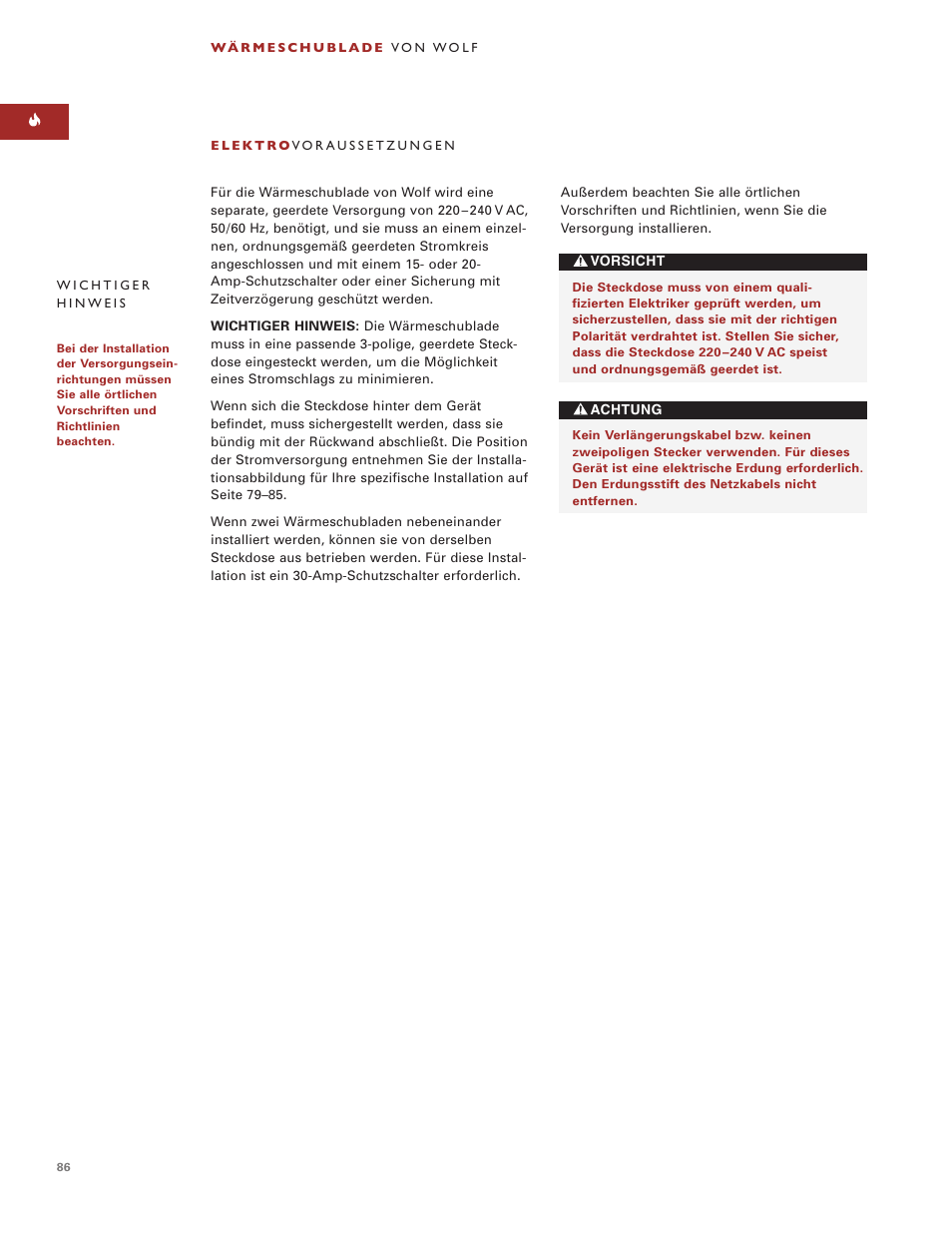 Wolf ICBWWD30 User Manual | Page 86 / 94