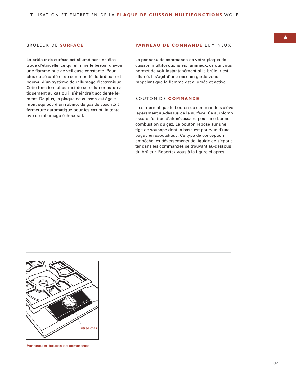 Wolf MULTI FUNCTION COOKTOP ICBIM15 User Manual | Page 37 / 72
