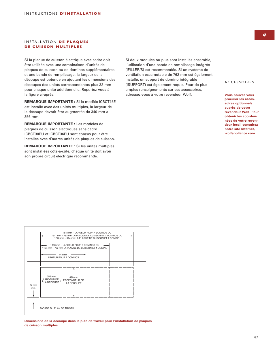 Wolf ICBCT30EU User Manual | Page 47 / 94