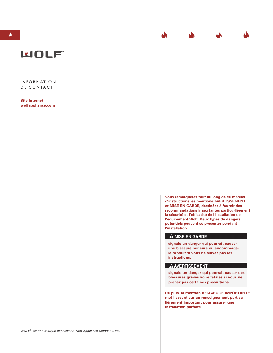 Wolf ICBIS15/S User Manual | Page 23 / 43
