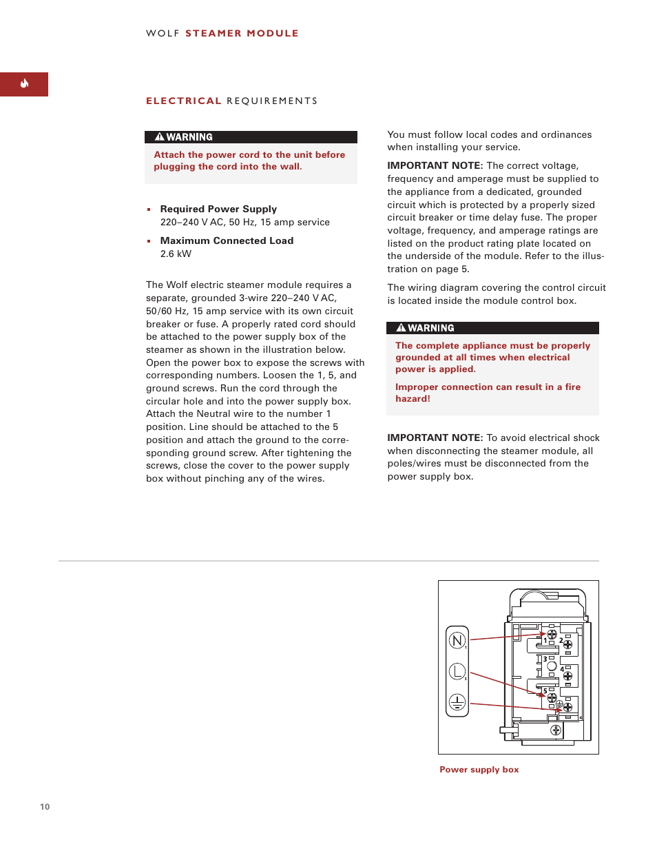 Wolf ICBIS15/S User Manual | Page 9 / 43