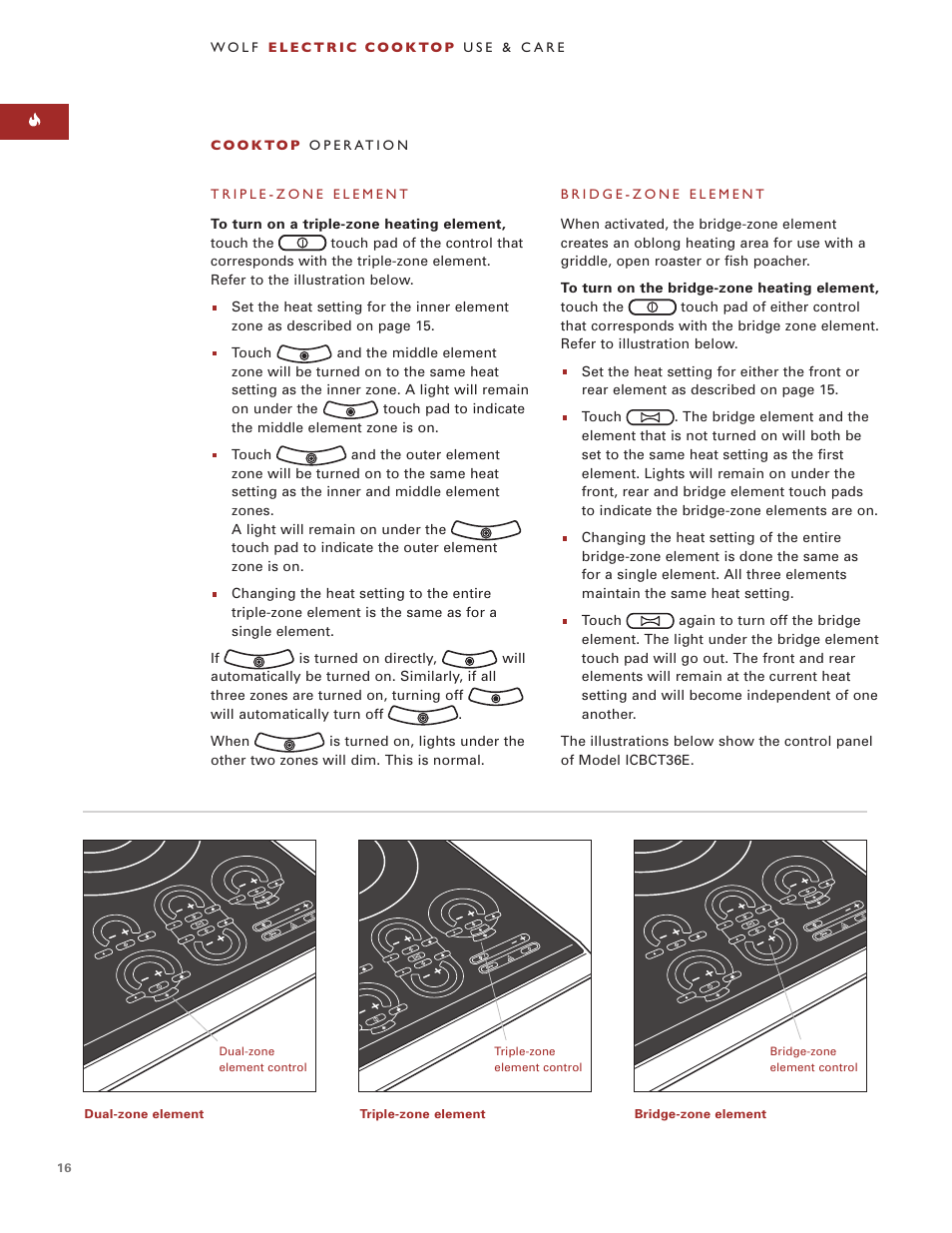 Wolf ICBCT36EU User Manual | Page 16 / 94