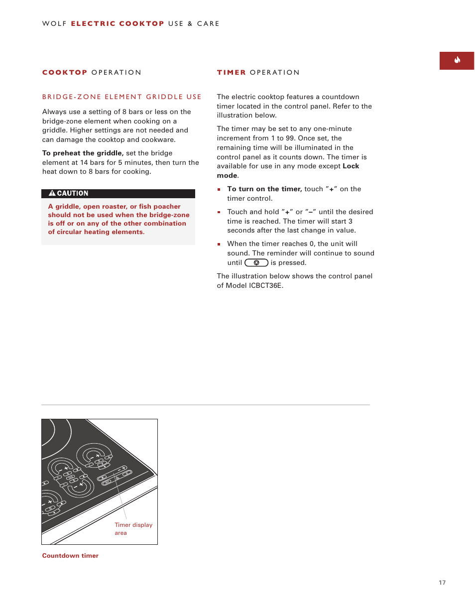 Wolf ICBCT36EU User Manual | Page 17 / 94