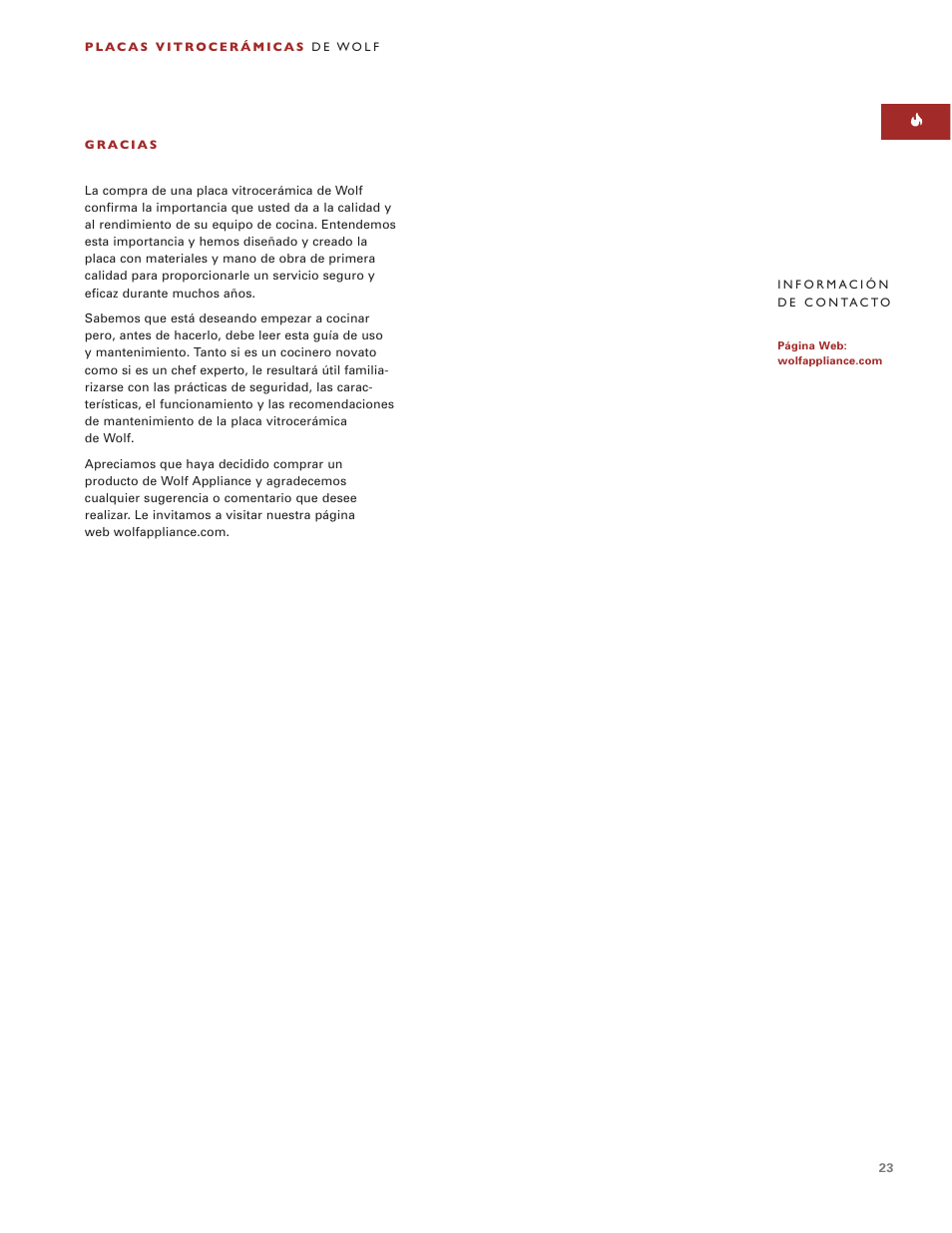 Wolf ICBCT36EU User Manual | Page 23 / 94