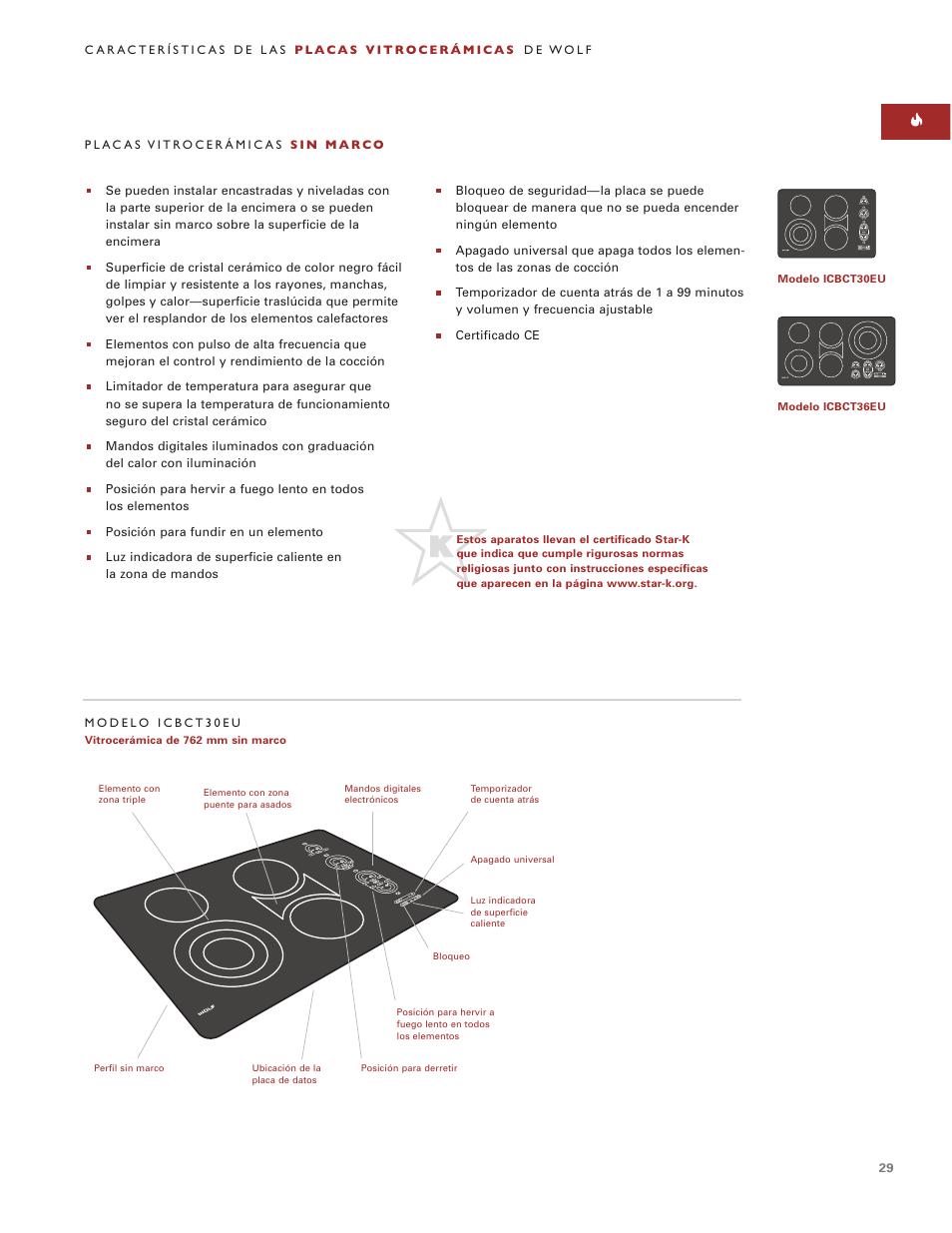 Wolf ICBCT36EU User Manual | Page 29 / 94