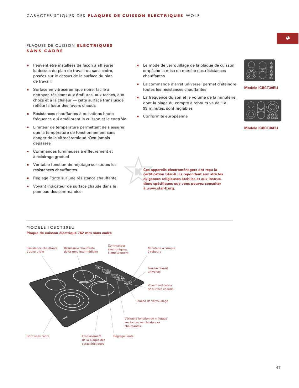 Wolf ICBCT36EU User Manual | Page 47 / 94