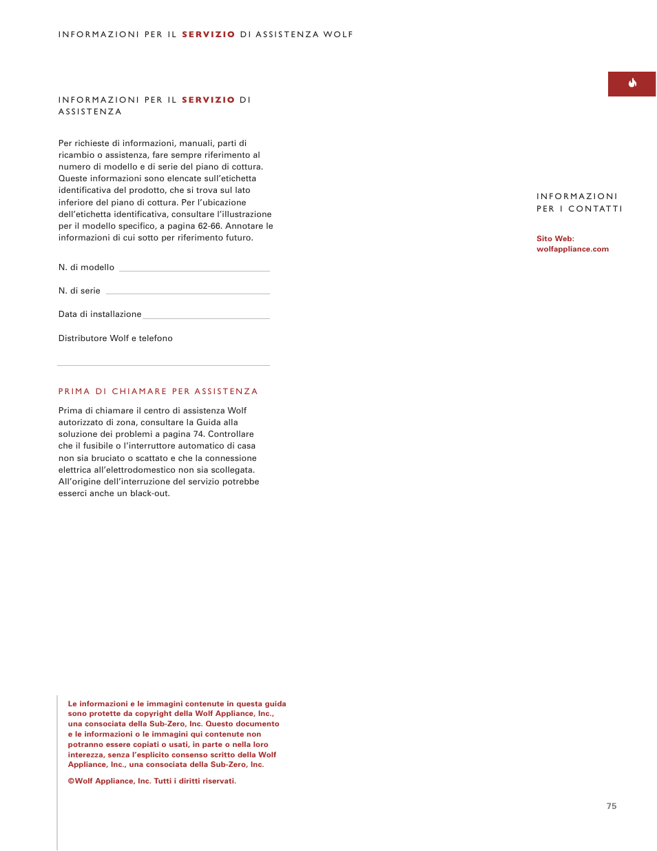 Wolf ICBCT36EU User Manual | Page 75 / 94