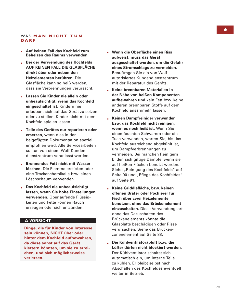 Wolf ICBCT36EU User Manual | Page 79 / 94