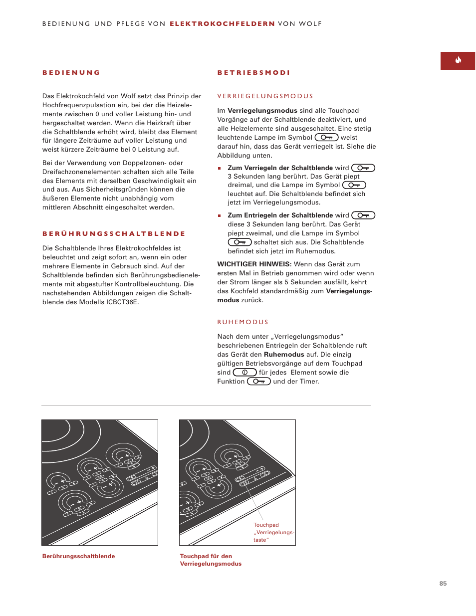 Wolf ICBCT36EU User Manual | Page 85 / 94